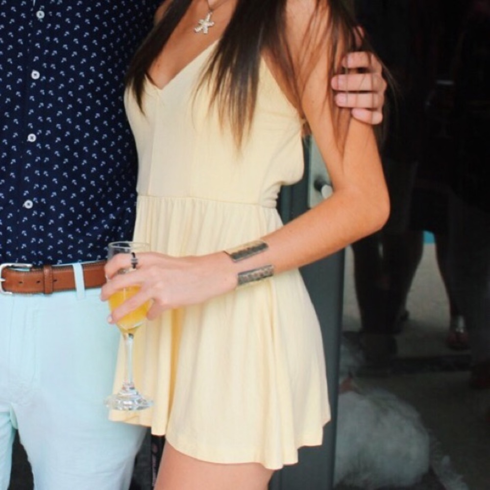 yellow romper